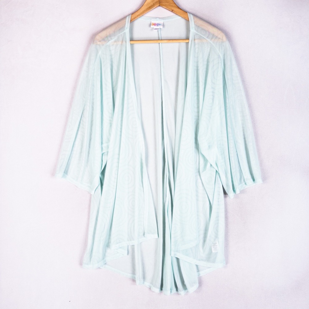 LuLaRoe Light Mint Green Open Cardigan